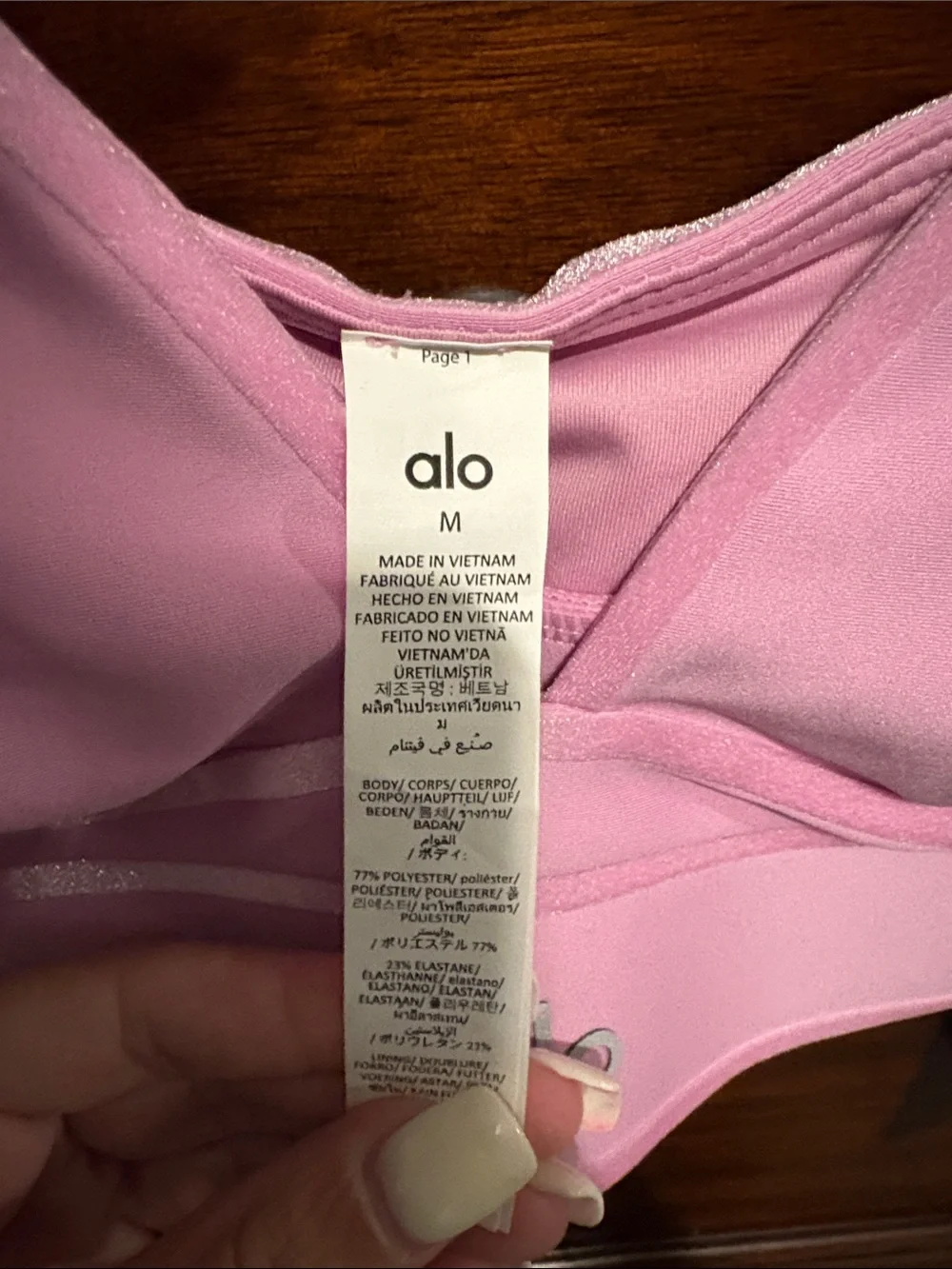 Alo Airlift Love Language Bra